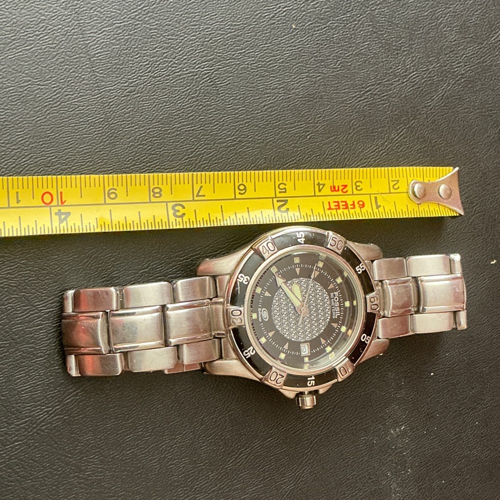 Fossil “Blue” Titanium Men’s watch AM3084 Stainless Steel Watch
